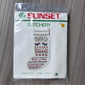 Vintage Sunset Stitchery Americana Socking Sampler